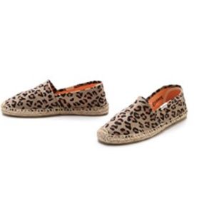Soludos Leopard Print Flat Espadrilles -Never Worn